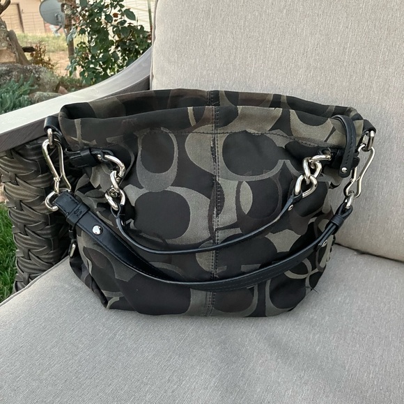 Coach Brooke Optic signature satchel